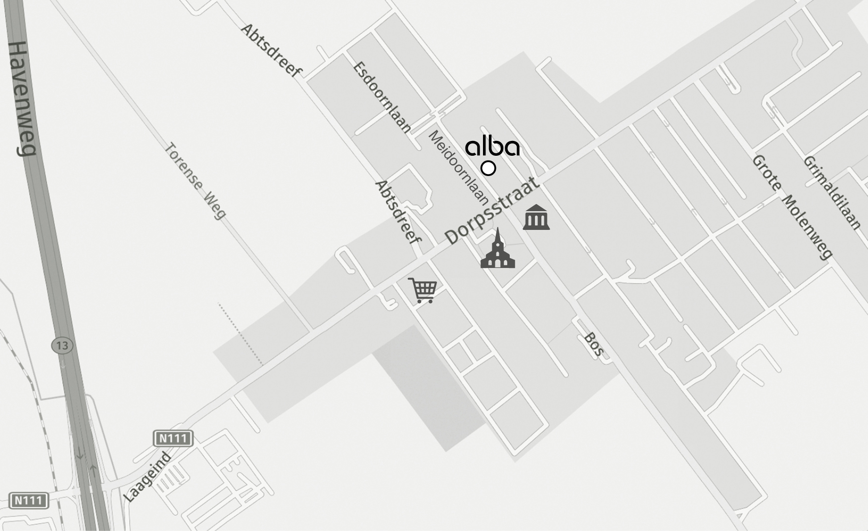 Residentie alba dorpsplan